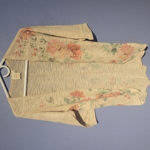Floral Beige Cardigan